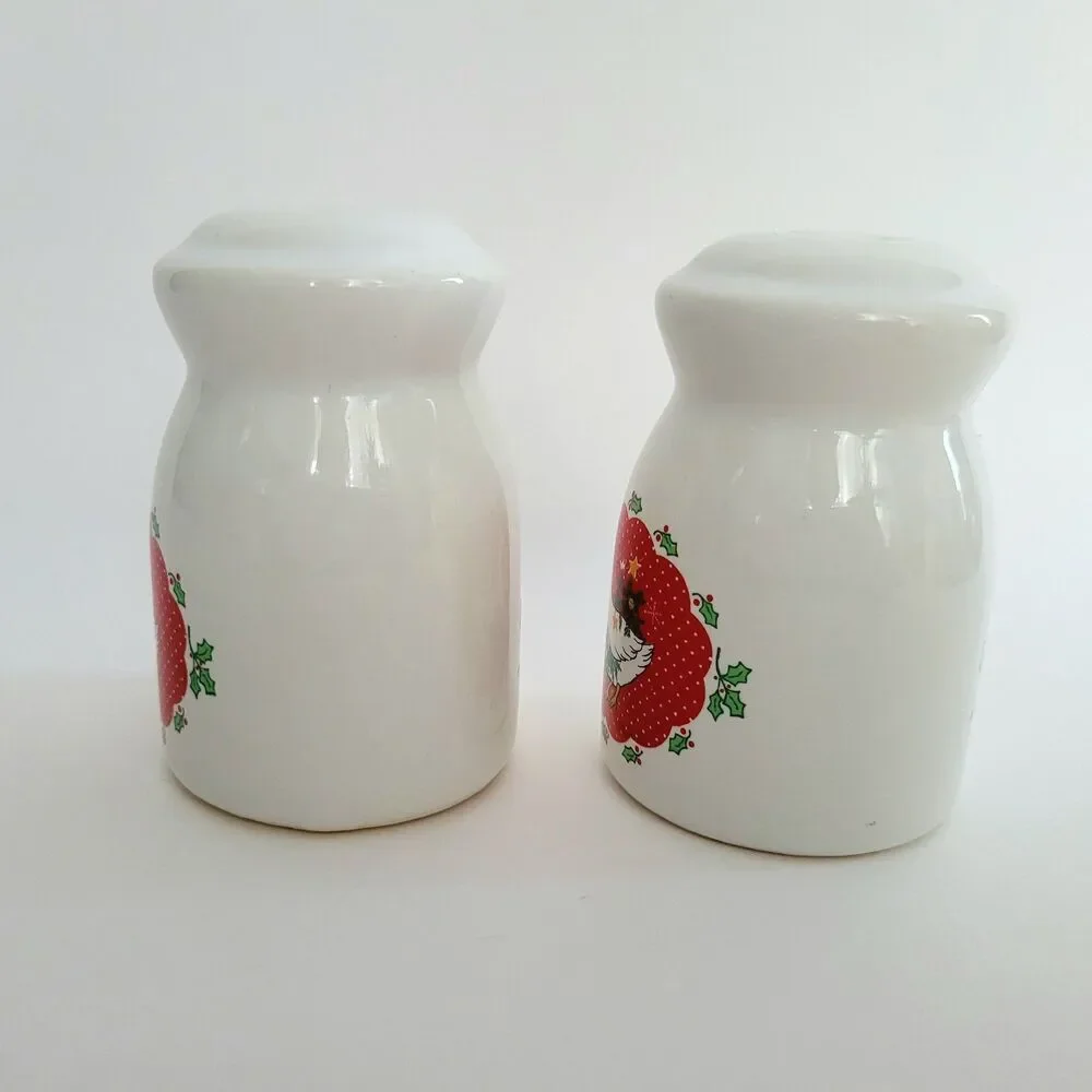 Vintage Goose Salt & Pepper Stoneware Christmas Cottagecore Country 90s Geese